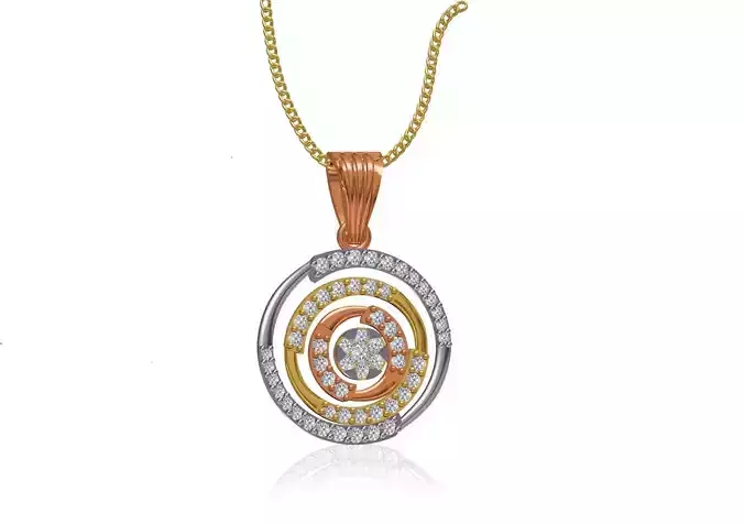 Women Unique Pendant STL JCD Details 3D print model