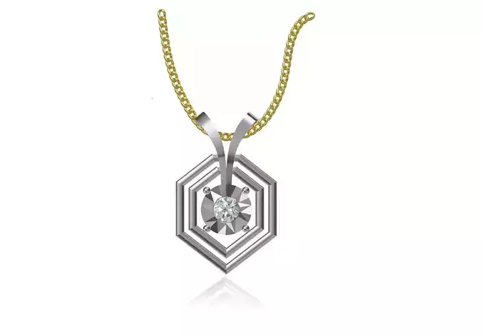 Women Unique Pendant STL JCD Details 3D print model