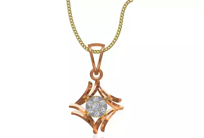 Women Unique Pendant STL JCD Details 3D print model