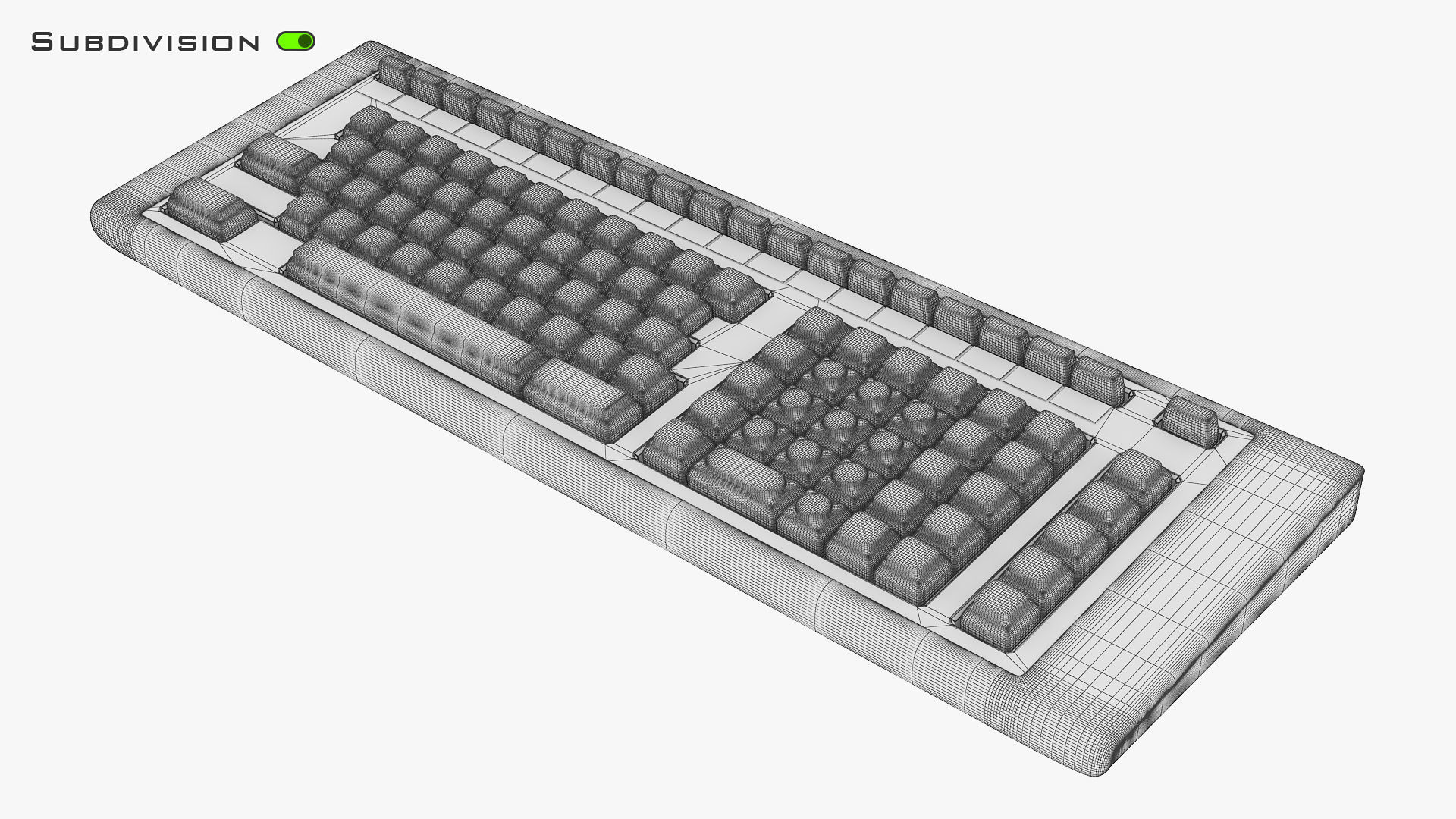 Keyboard v 1 3D model_12
