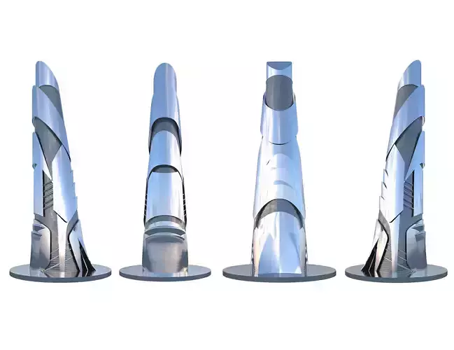 Scifi Building Futuristic Building 3D model 