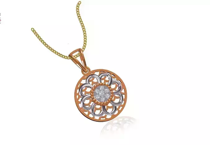 Women Unique Pendant STL JCD Details 3D print model