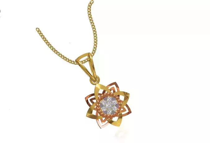 Women Unique Pendant STL JCD Details