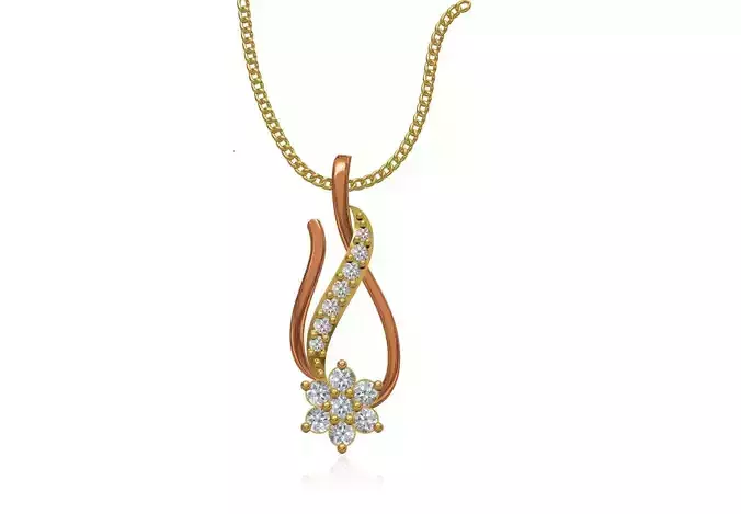 Women Unique Pendant STL JCD Details