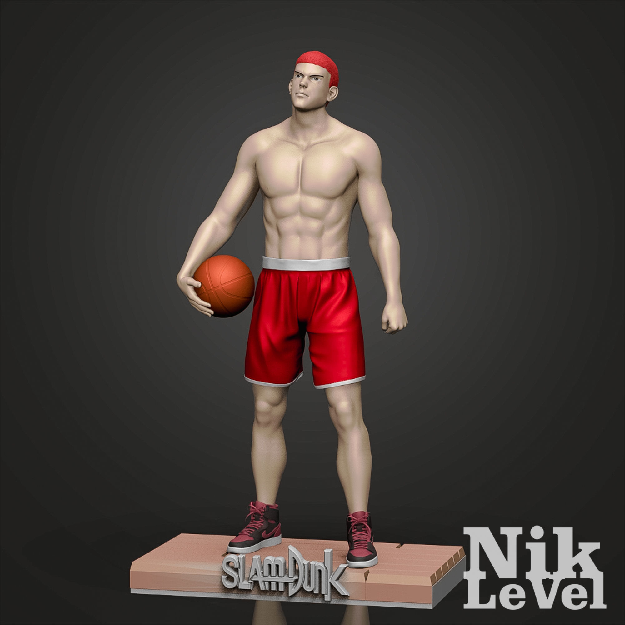 Sakuragi Hanamichi Slamdunk 3D Printable 2 3D print model_3