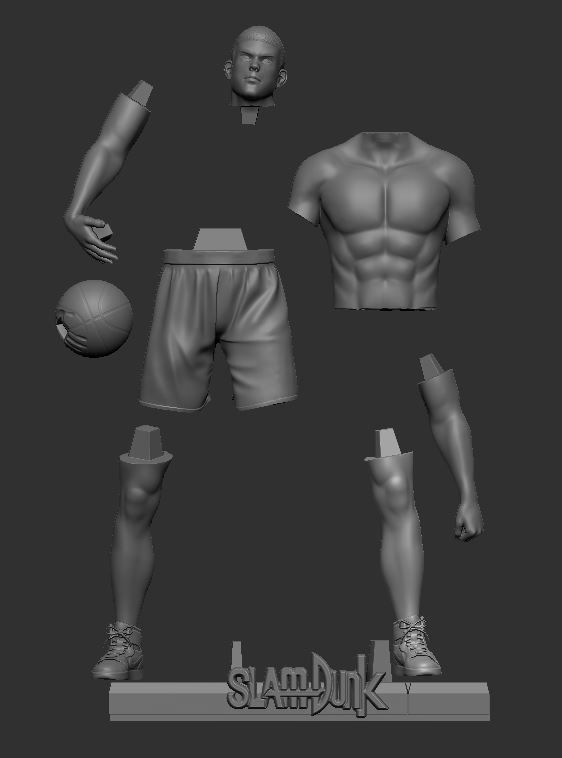 Sakuragi Hanamichi Slamdunk 3D Printable 2 3D print model_1
