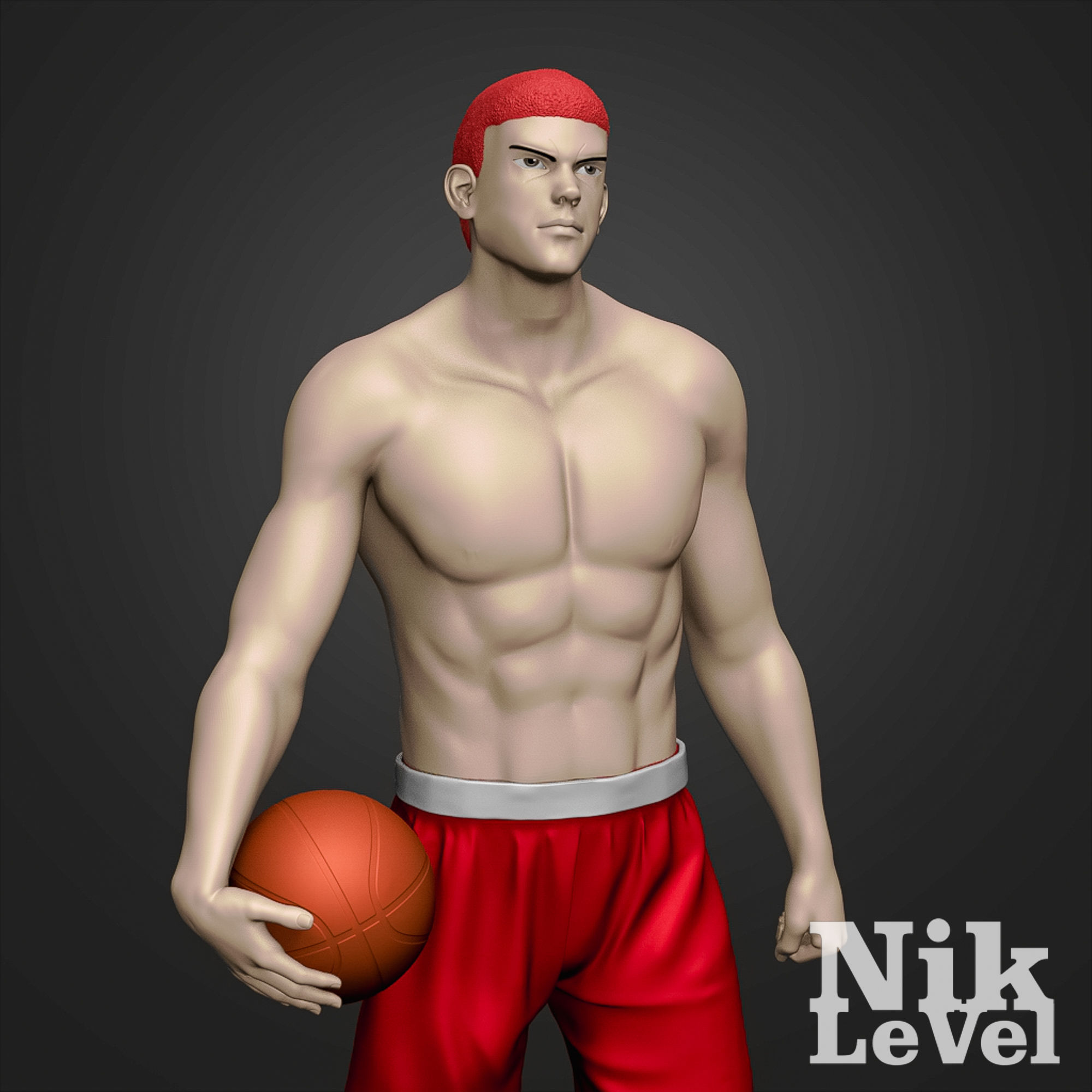 Sakuragi Hanamichi Slamdunk 3D Printable 2 3D print model_8