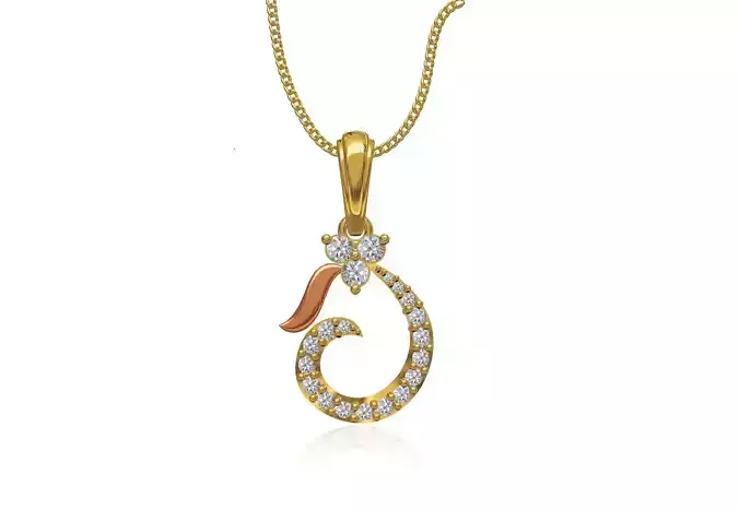 Women Unique Pendant STL JCD Details 3D print model