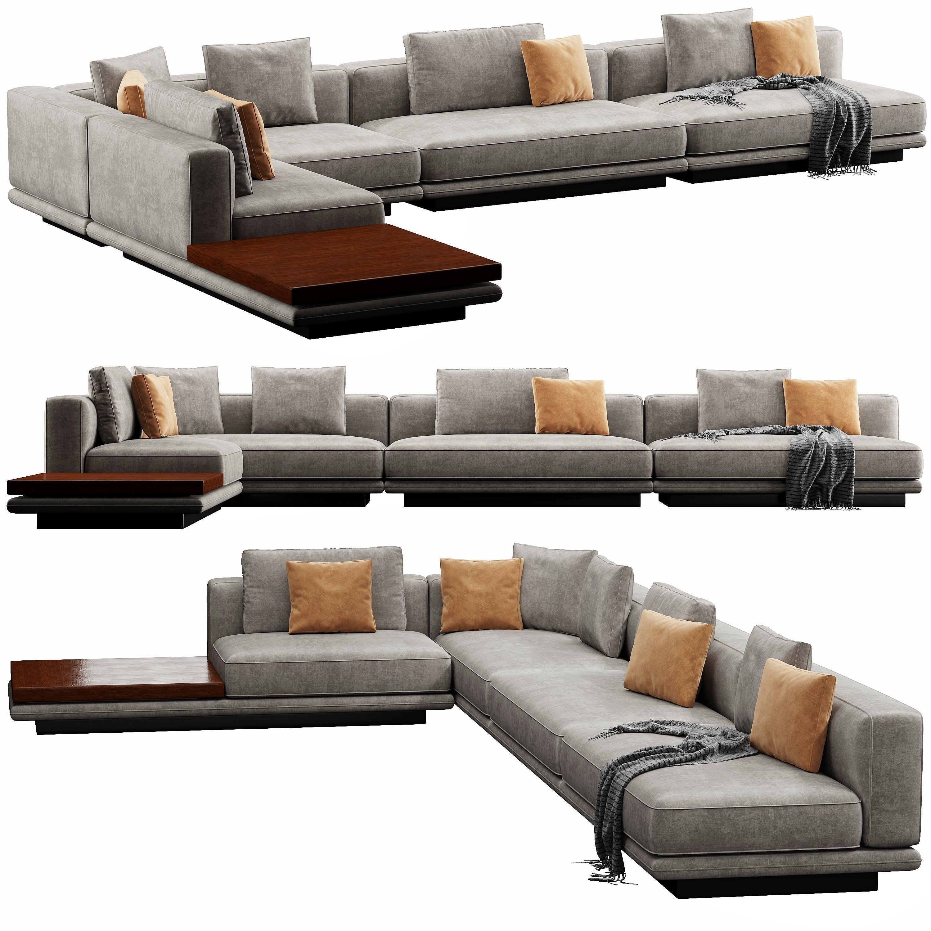 Horizonte Sofa Set 3D model_1