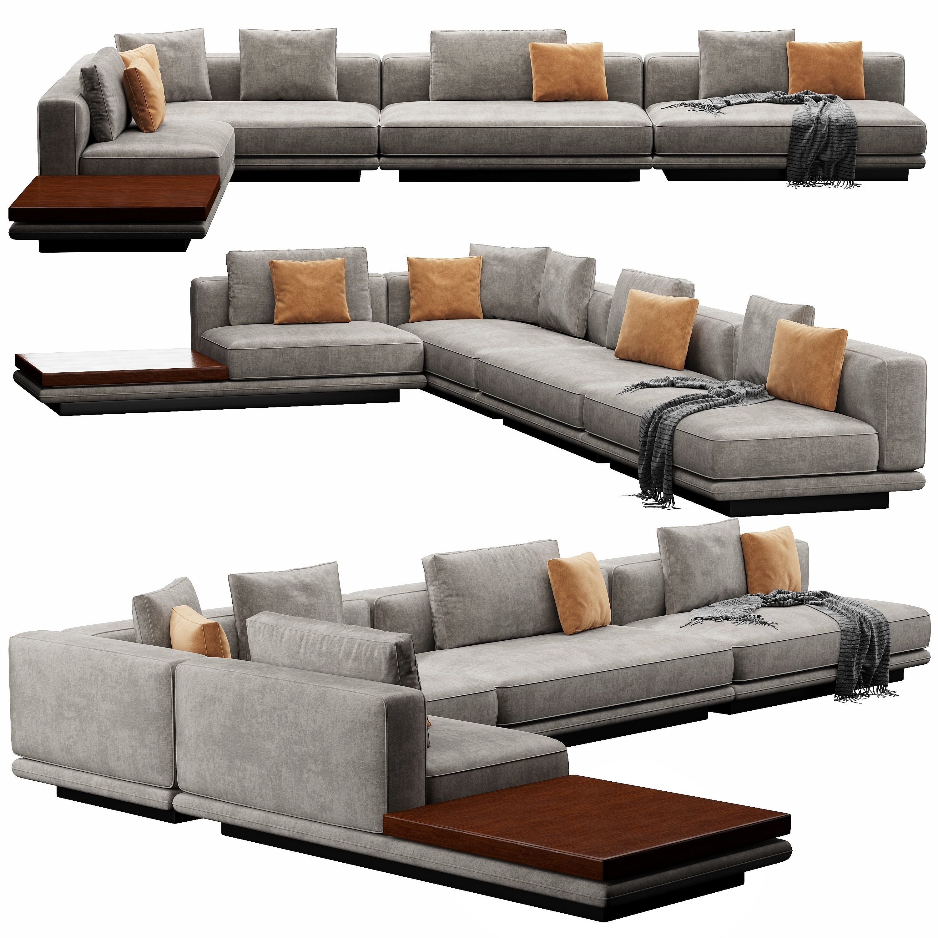 Horizonte Sofa Set 3D model_2