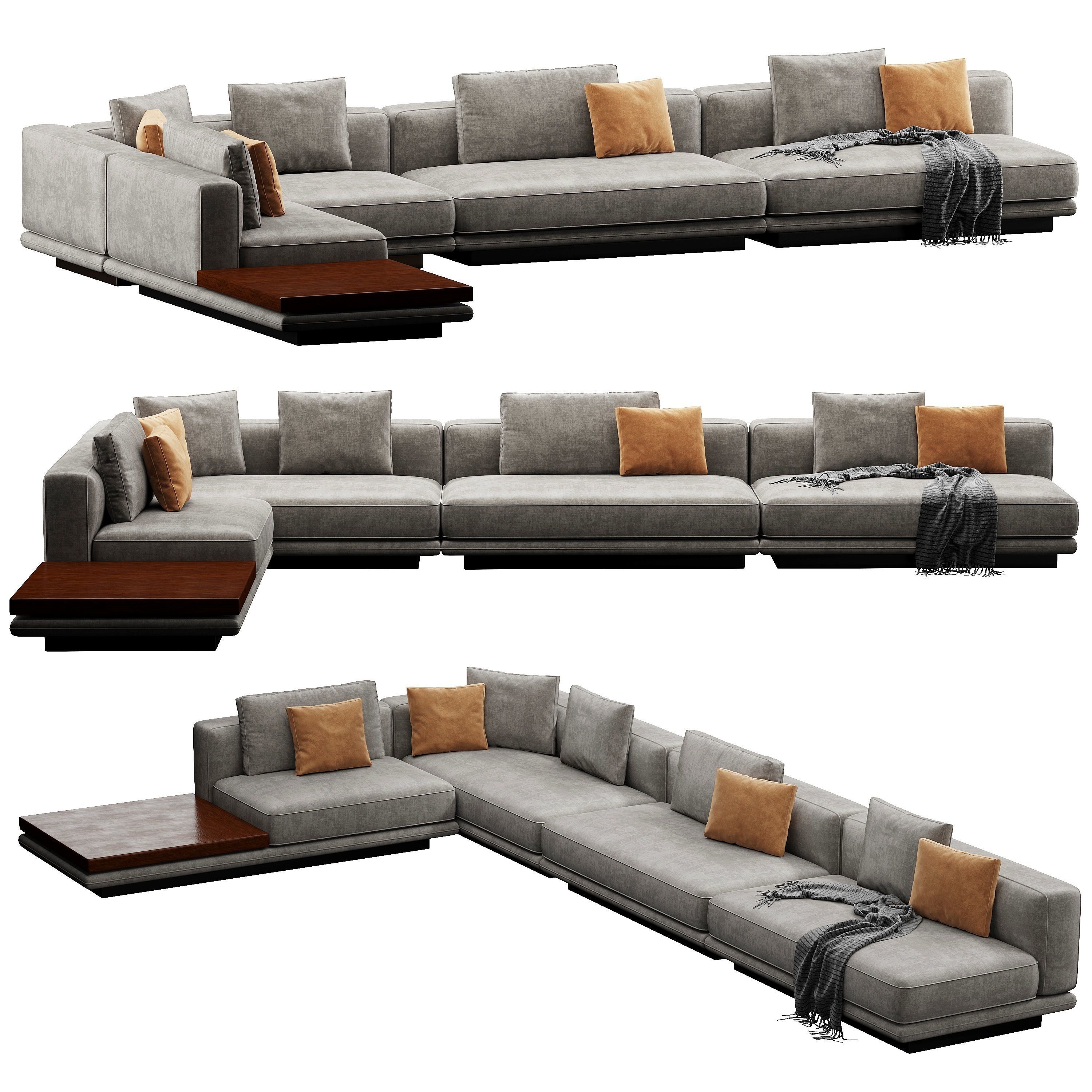 Horizonte Sofa Set 3D model_4