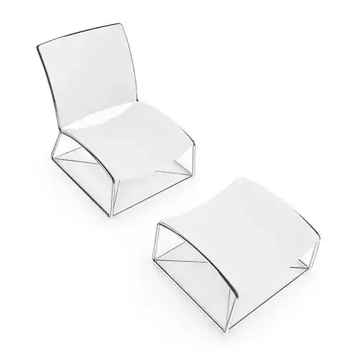 White Lounge Chair