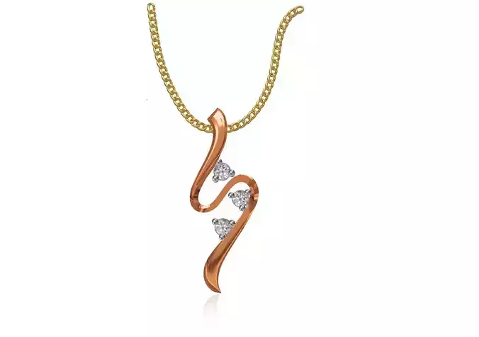 Women Unique Pendant STL JCD Details