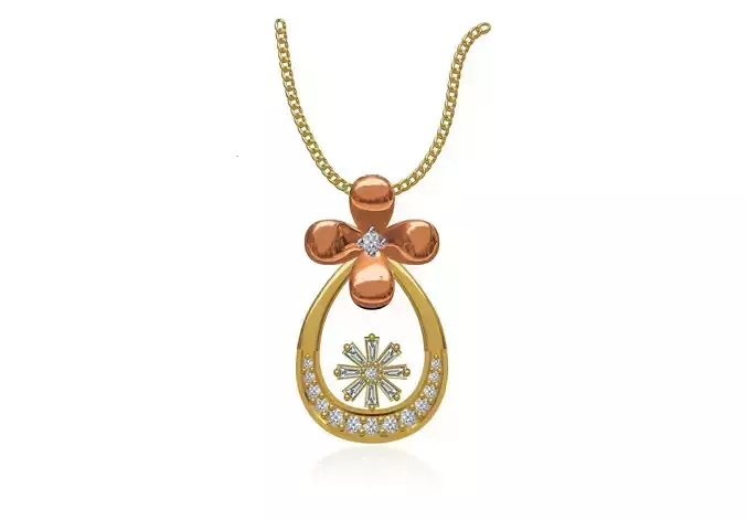 Women Unique Pendant STL JCD Details
