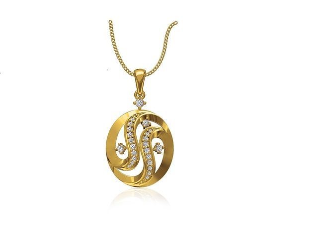 Women Unique Pendant STL JCD Details 3D print model