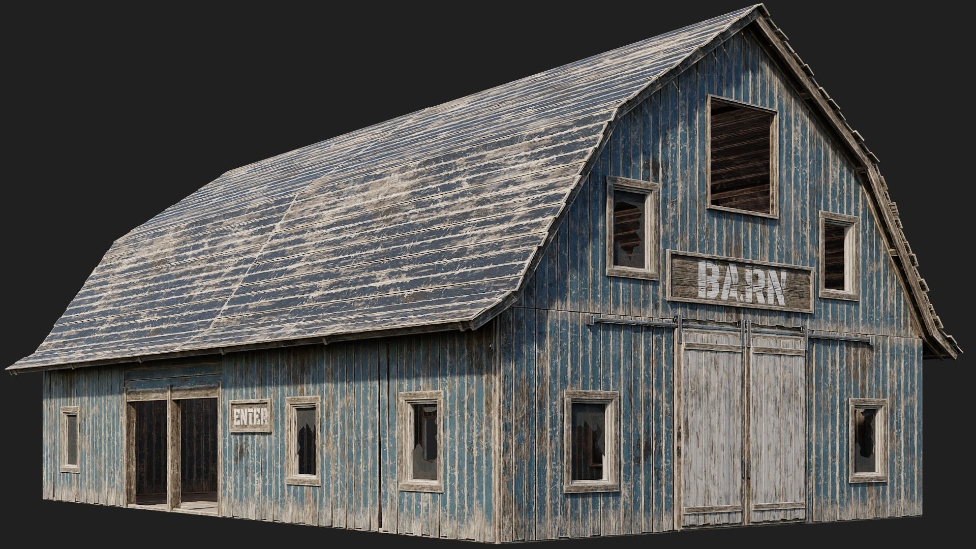 1 - 100 FARM BUILDINGS MEGA PACK 4K PBR Textures 3D Model Collection_37