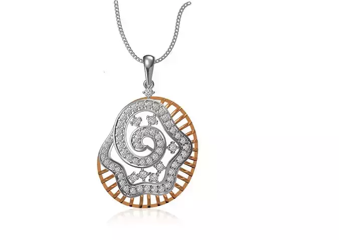 Women Unique Pendant STL JCD Details