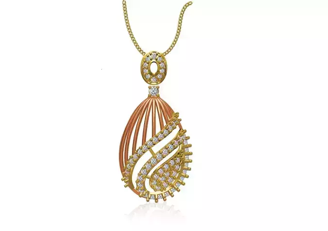 Women Unique Pendant STL JCD Details