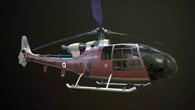 Helicopter SA340 Gazelle