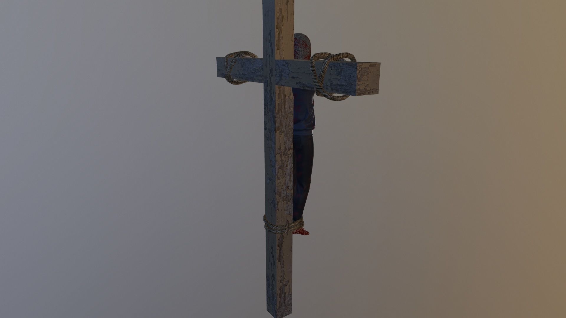 3D model crucified dead man VR / AR / lowpoly CGTrader