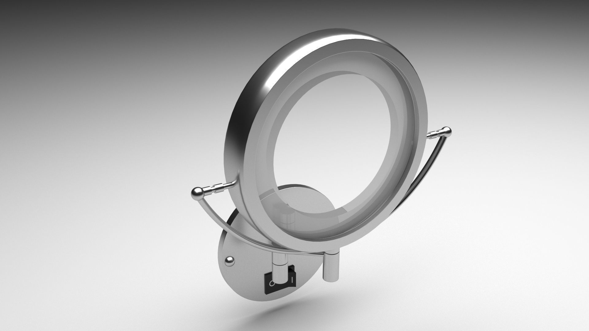 Wall Movable Mirror 3D model CGTrader