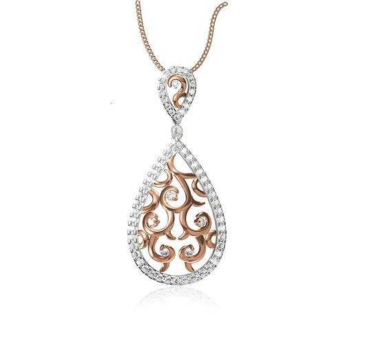Women Unique Pendant STL JCD Details 3D print model