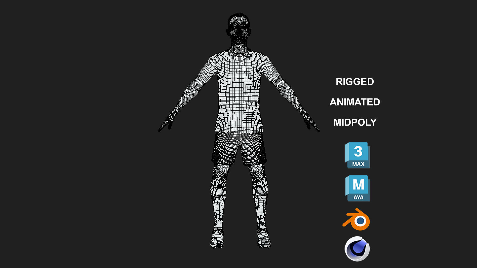 3D Rigged Leroy Sane Bayern Munich 2023 3D model_8