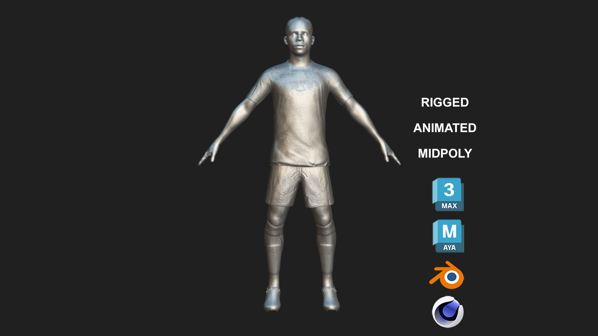 3D Rigged Leroy Sane Bayern Munich 2023 3D model_7