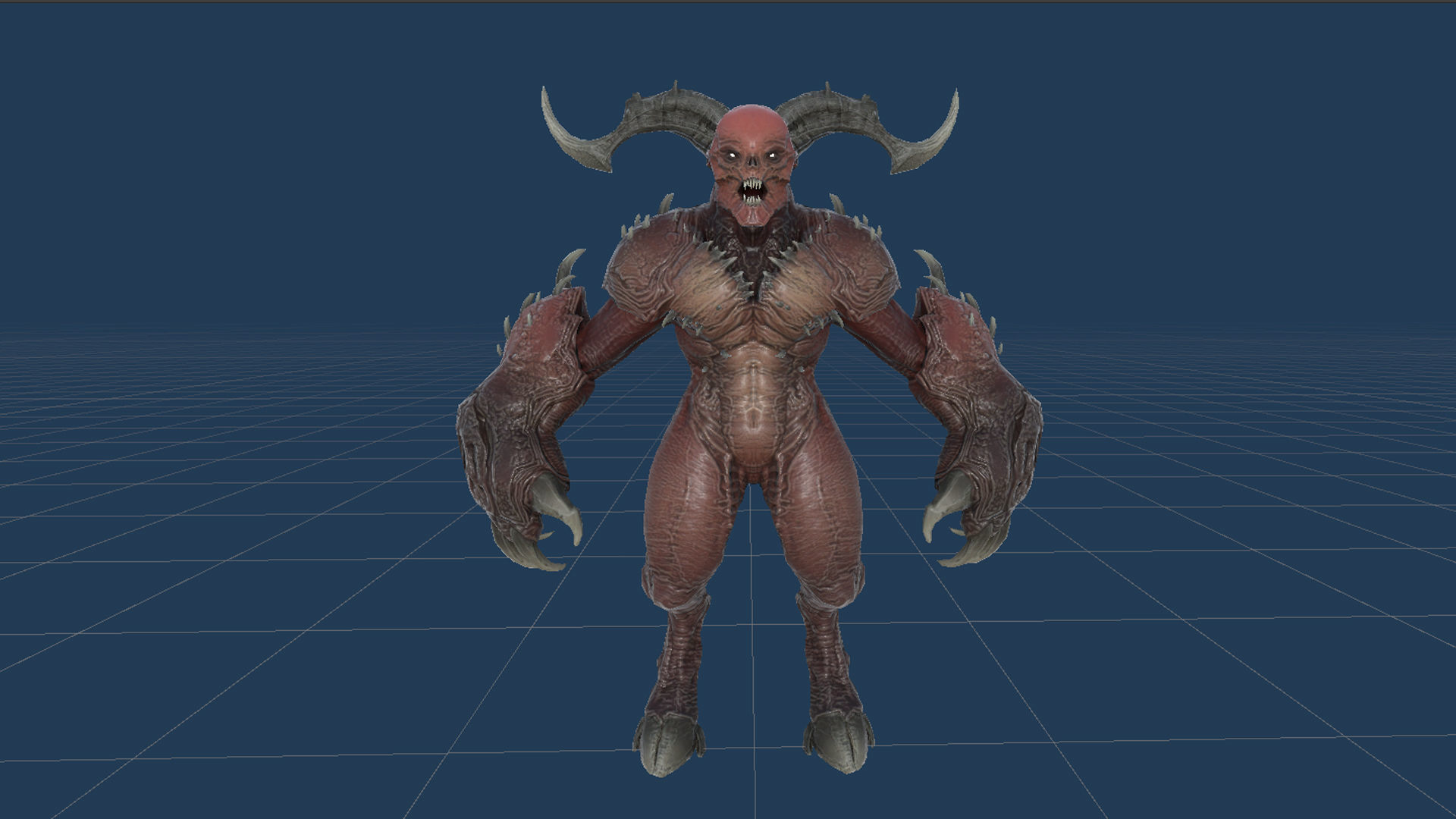 High Demon 2 Low-poly 3D model_28