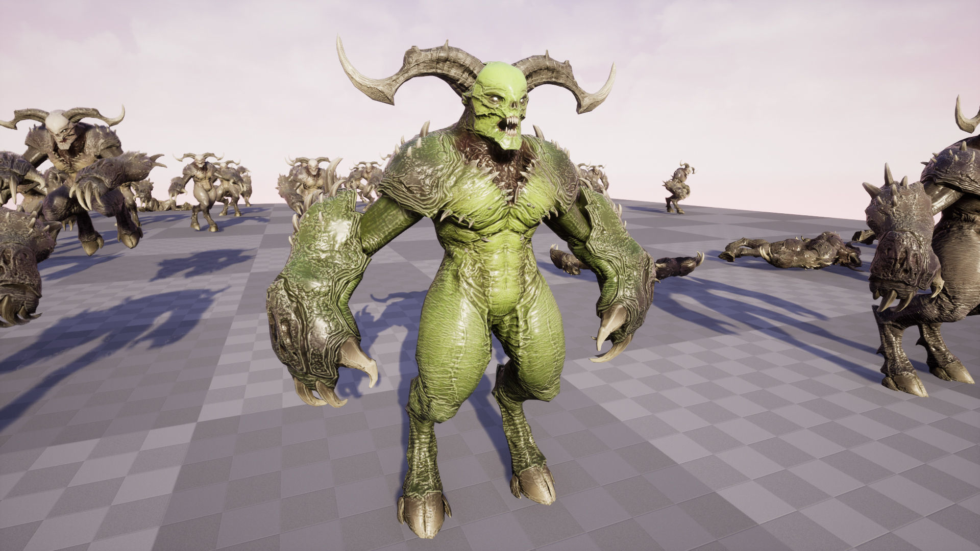 High Demon 2 Low-poly 3D model_22