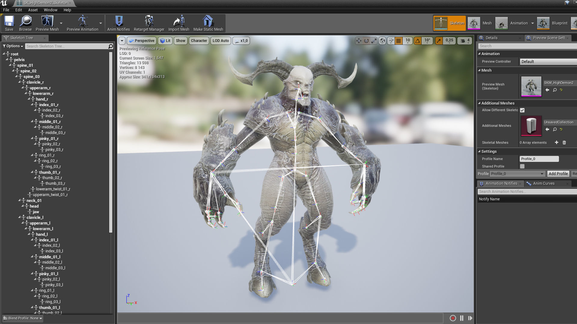 High Demon 2 Low-poly 3D model_25