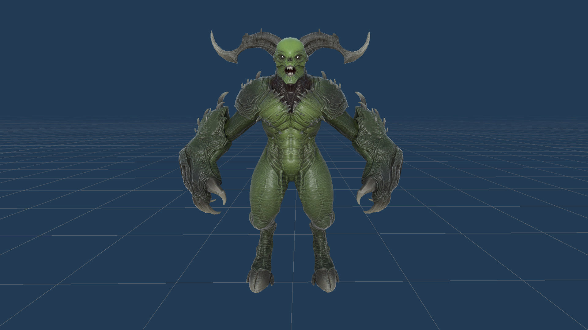 High Demon 2 Low-poly 3D model_27