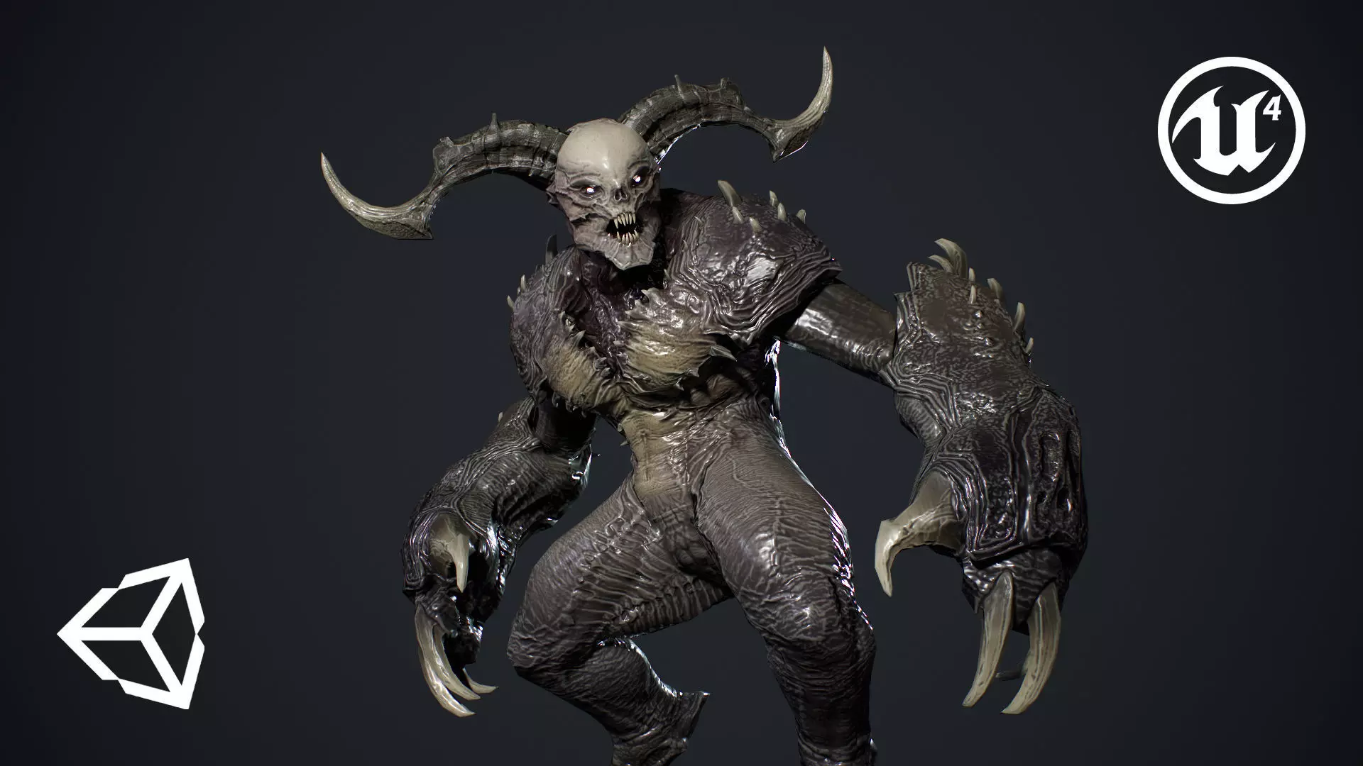 High Demon 2 Low-poly 3D model_0