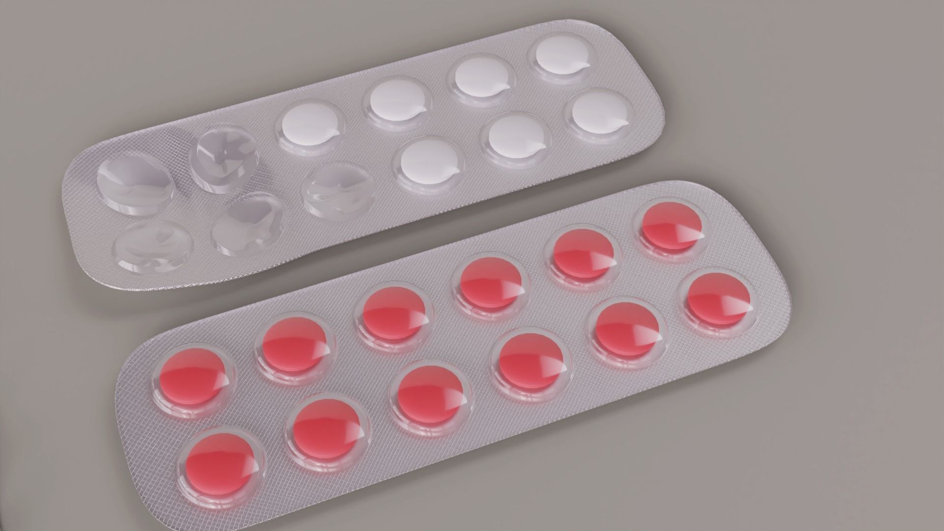 Medicine Strip 3D model CGTrader