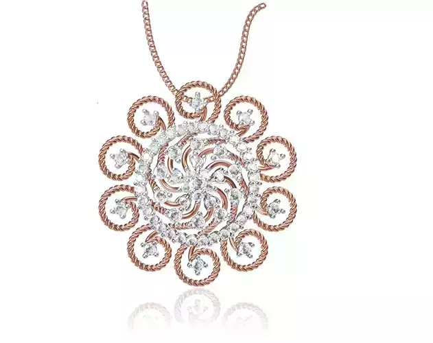 Women Unique Pendant STL JCD Details