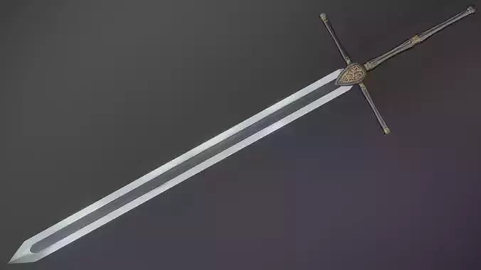 Sword 06 Low-poly 3D model Sword 06 Low-poly 3D model