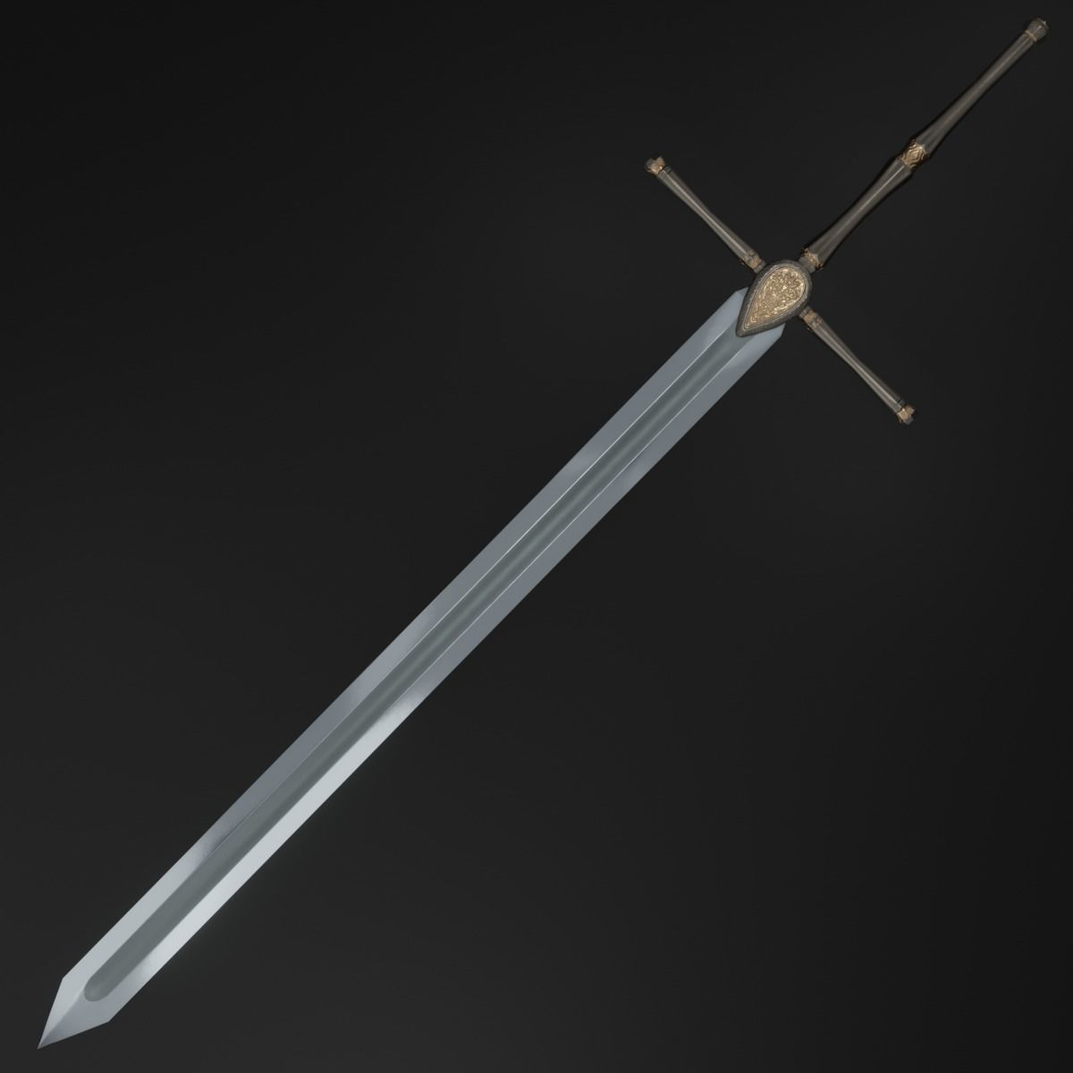 Sword 06 Low-poly 3D model_2