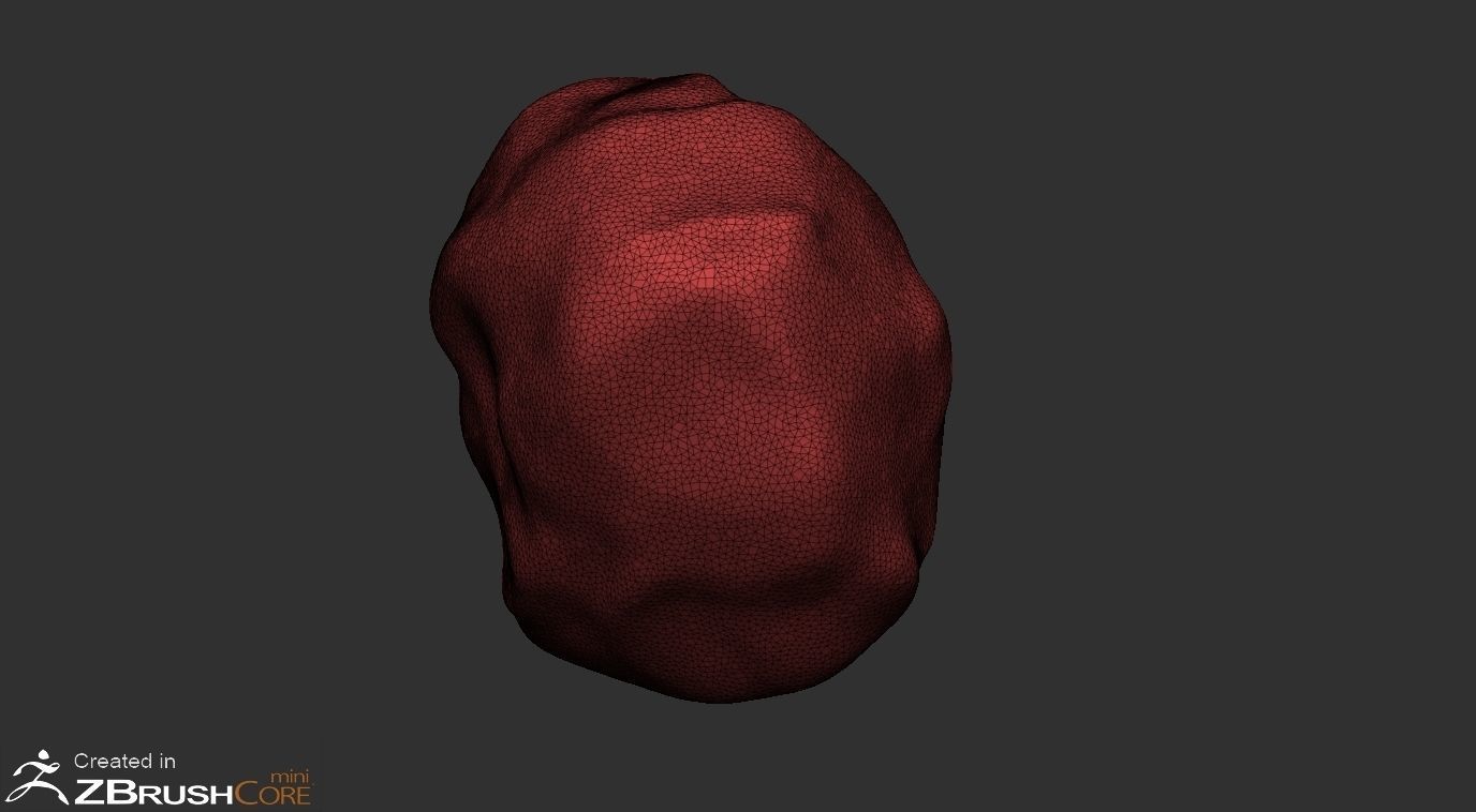 Stone Low-poly 3D model_5