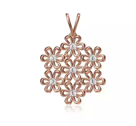 Women Unique Pendant STL JCD Details