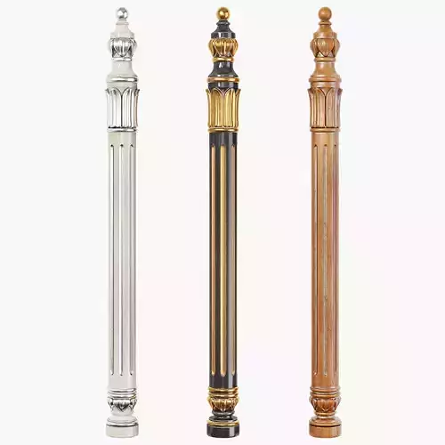 Classic baluster 01 3D model
