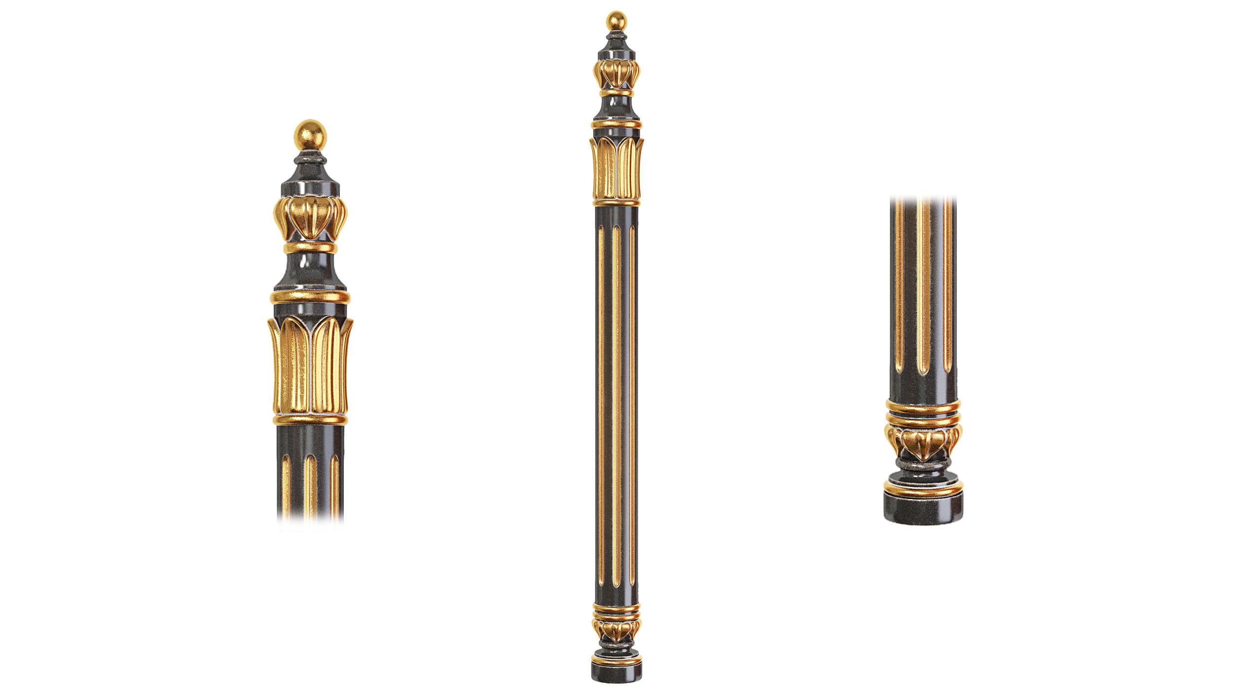 Classic baluster 01 3D model_4
