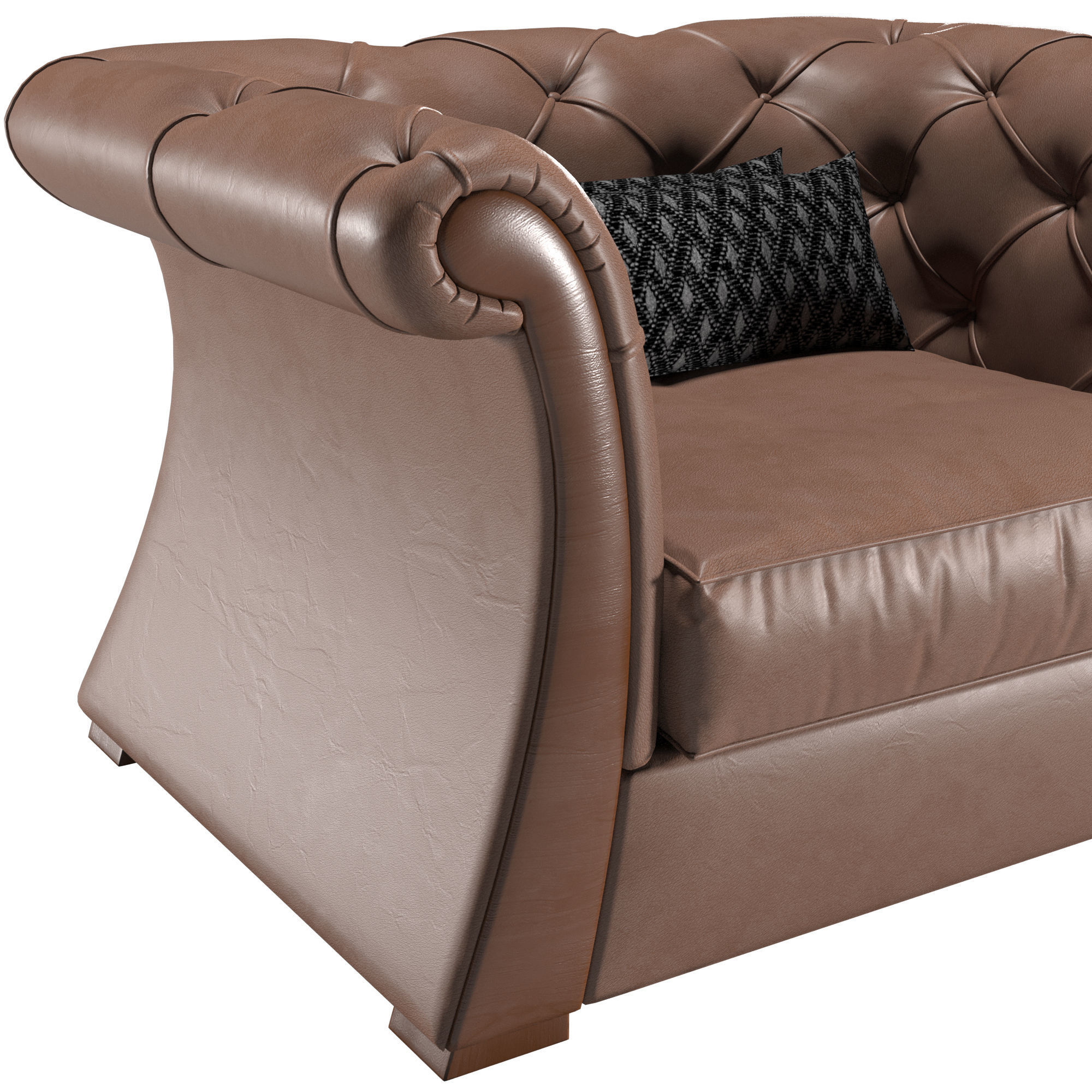 La Casa Cortezari Pascal Armchair 3D model_4