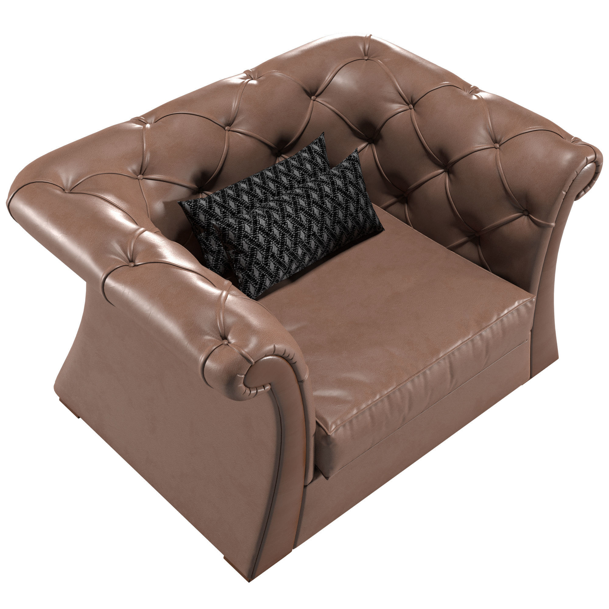 La Casa Cortezari Pascal Armchair 3D model_3