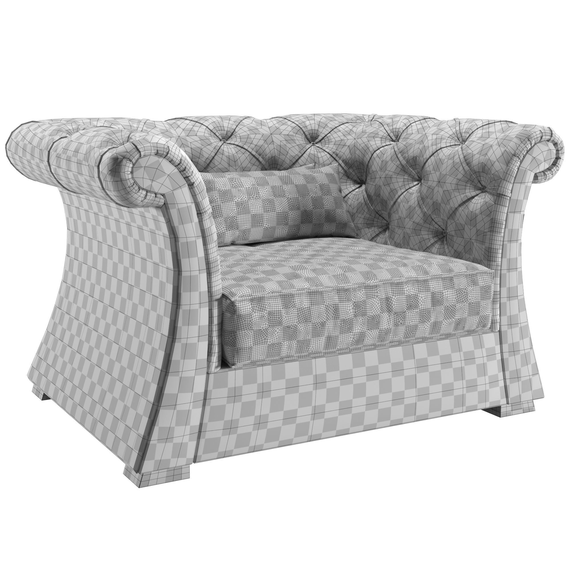La Casa Cortezari Pascal Armchair 3D model_5