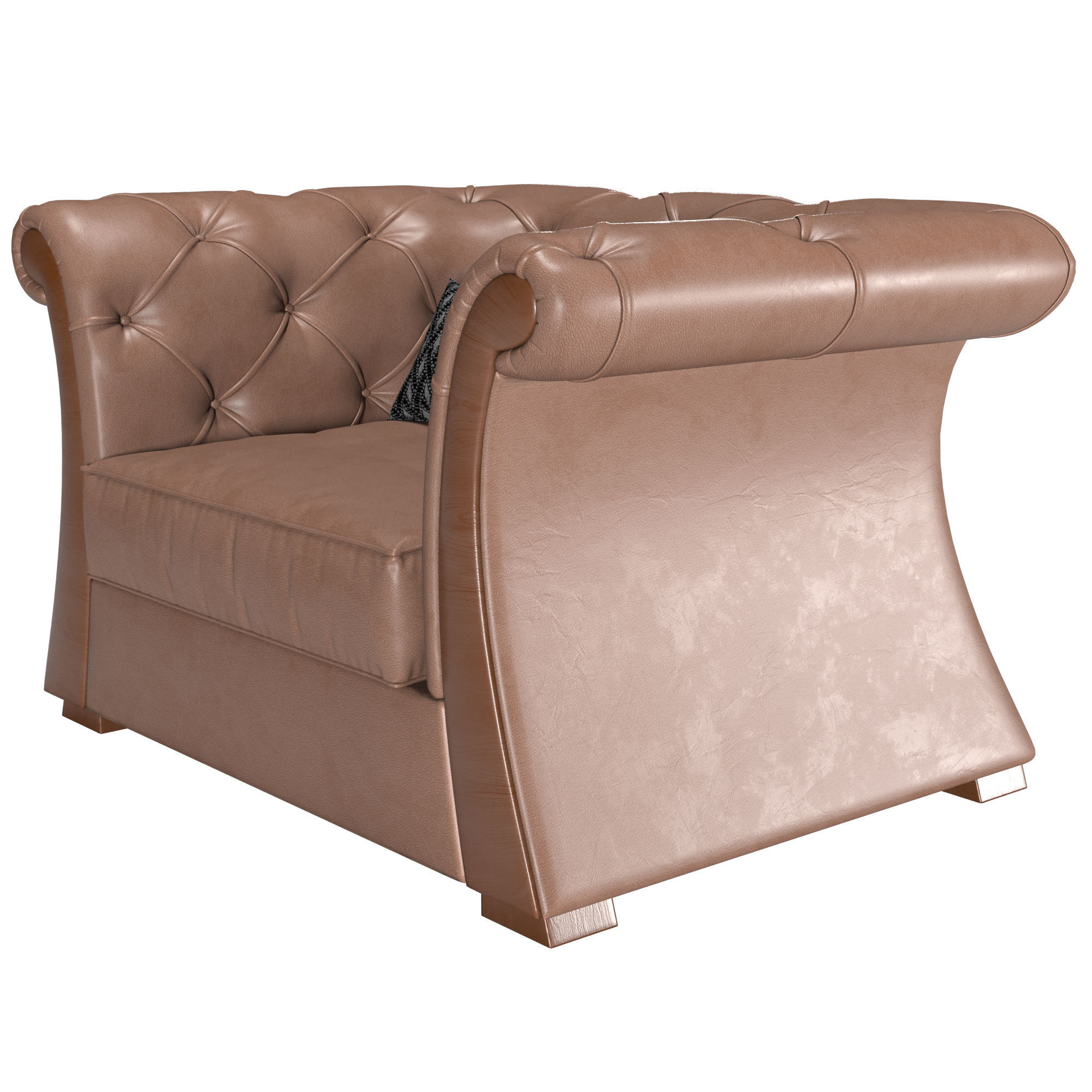 La Casa Cortezari Pascal Armchair 3D model_2