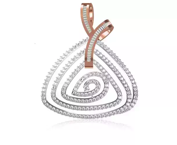 Women Unique Pendant STL JCD Details 3D print model