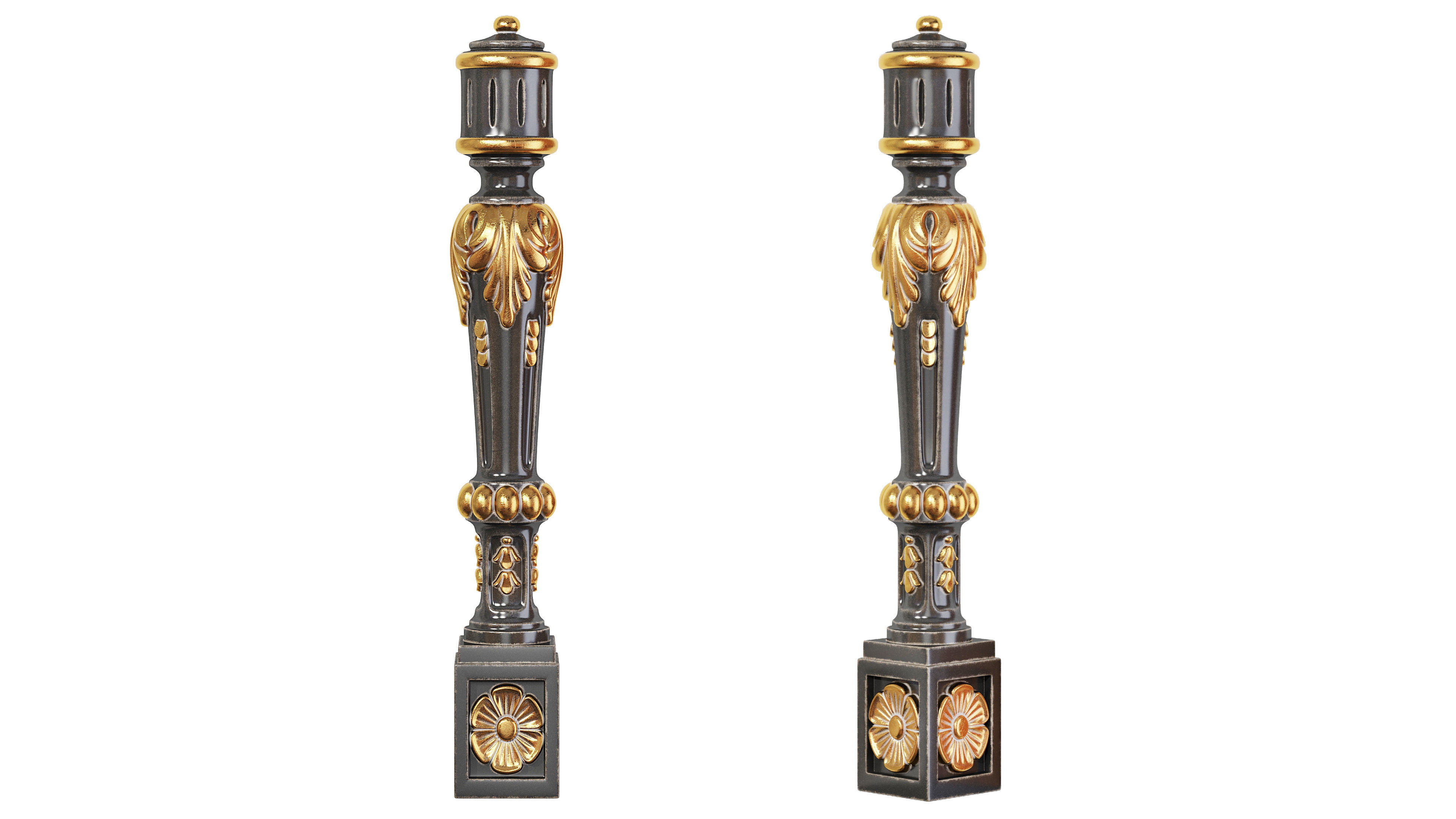 Classic baluster 03 3D model_1