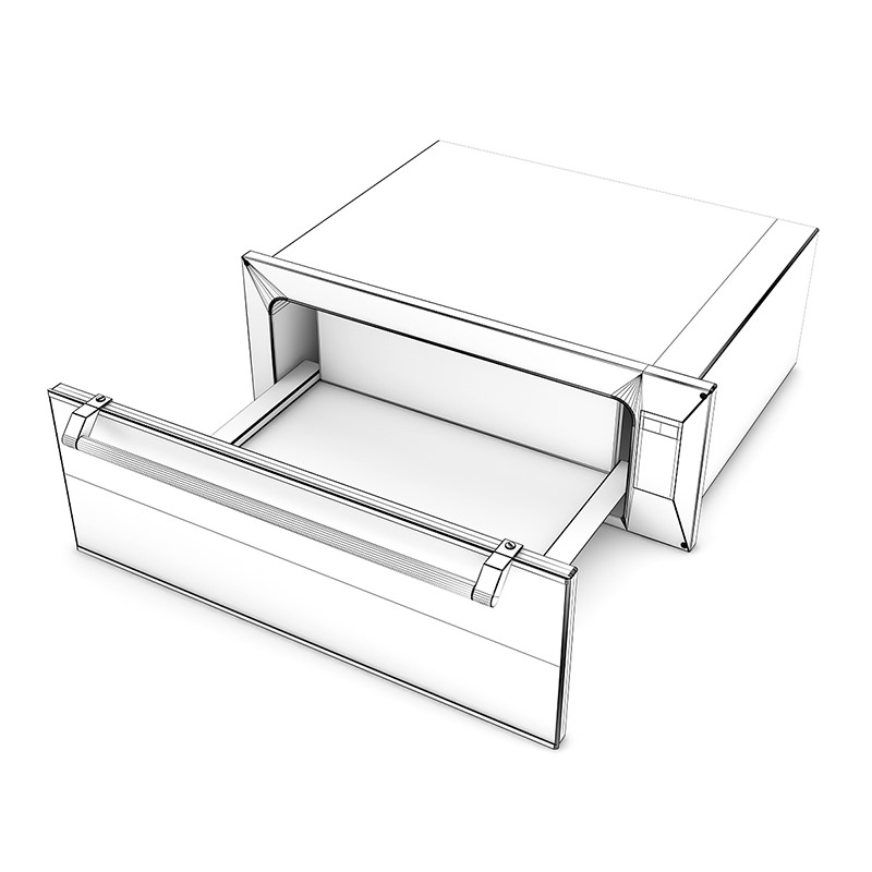 Built in Electric Plate Warmer 1 3D model_3
