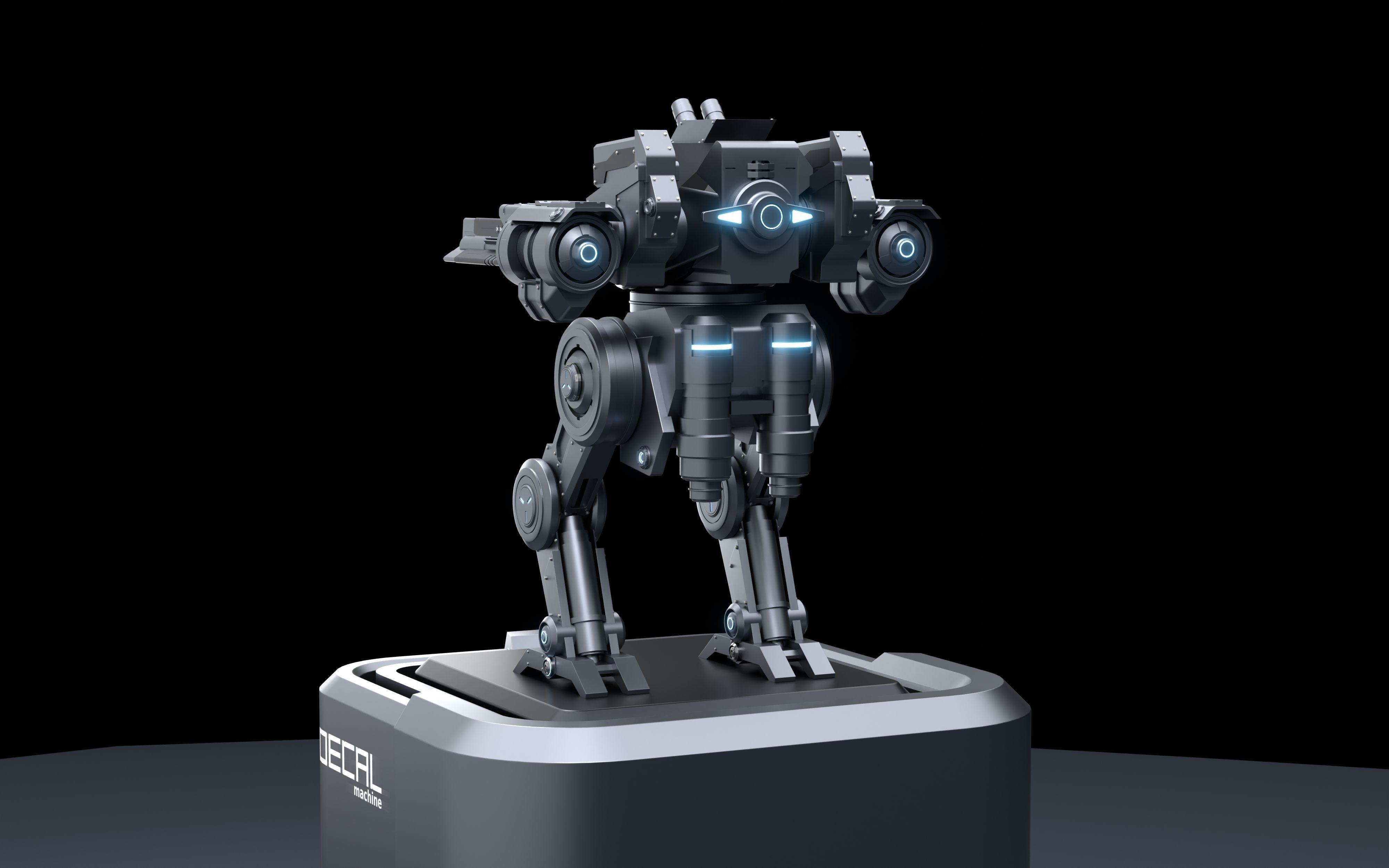 scifi robot 3D model_5