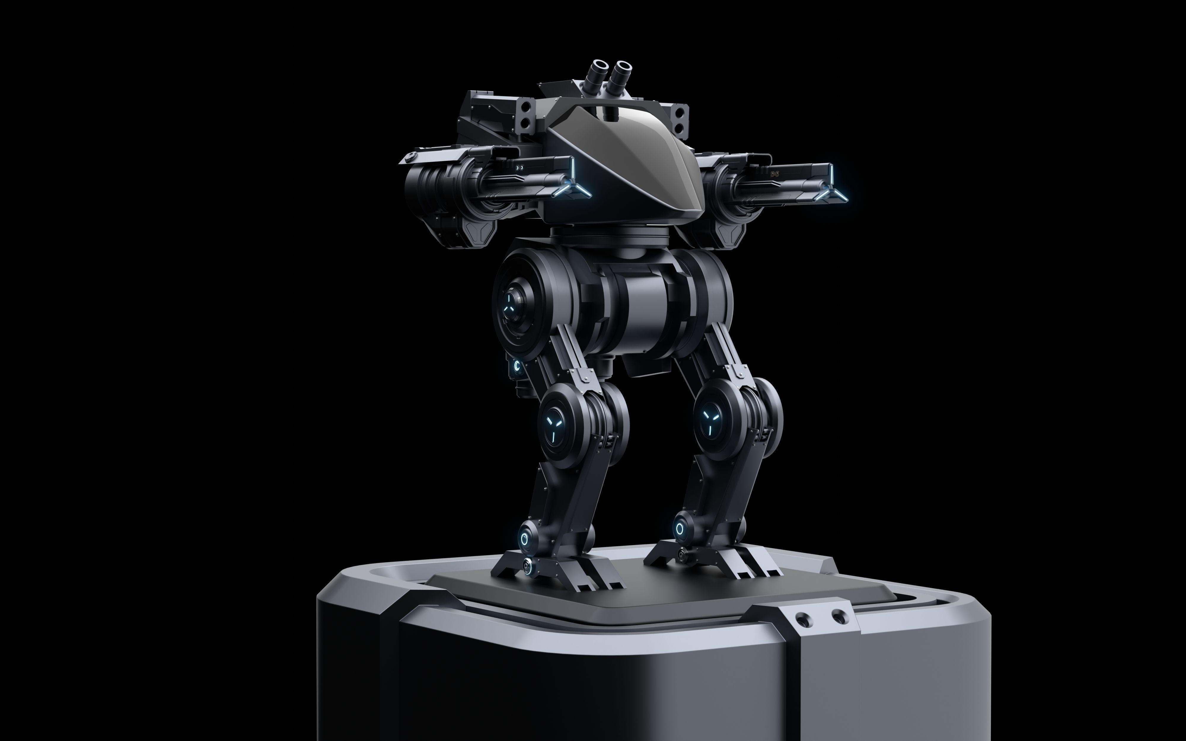 scifi robot 3D model_2